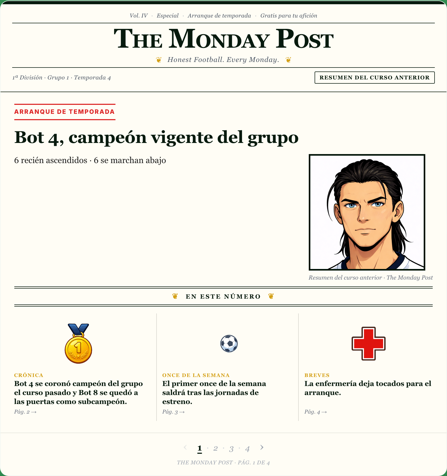 The Monday Post, el periódico semanal